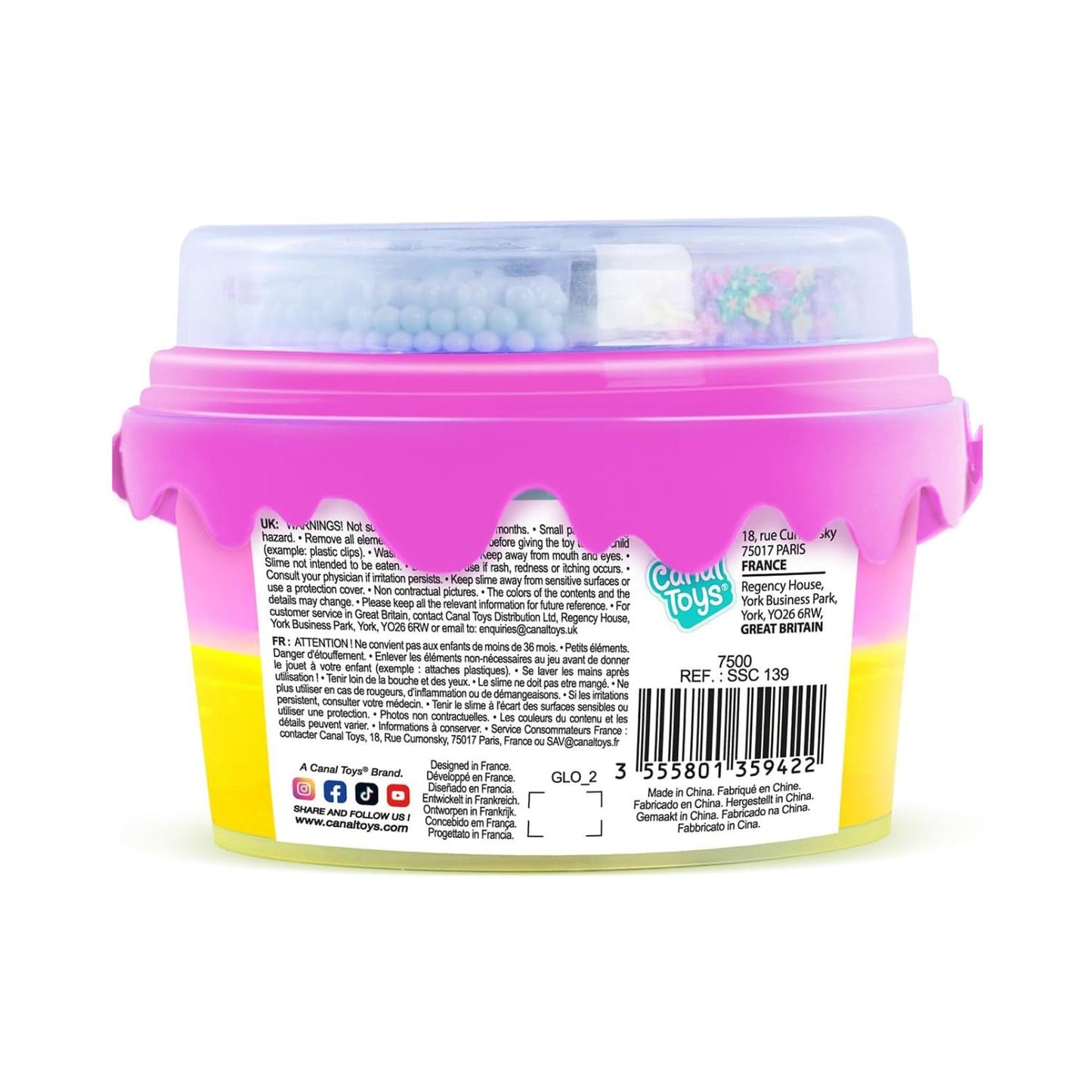 So Slime Mix'in Slime Bucket - 2 Colour Slimes with Surprise Character & Fun Decorations 400g Stretchy Sensory Slime Kit for Kids DIY Mix & Play Set for Creative Fun Christmas Gift Ideas, Xmas stocking filler