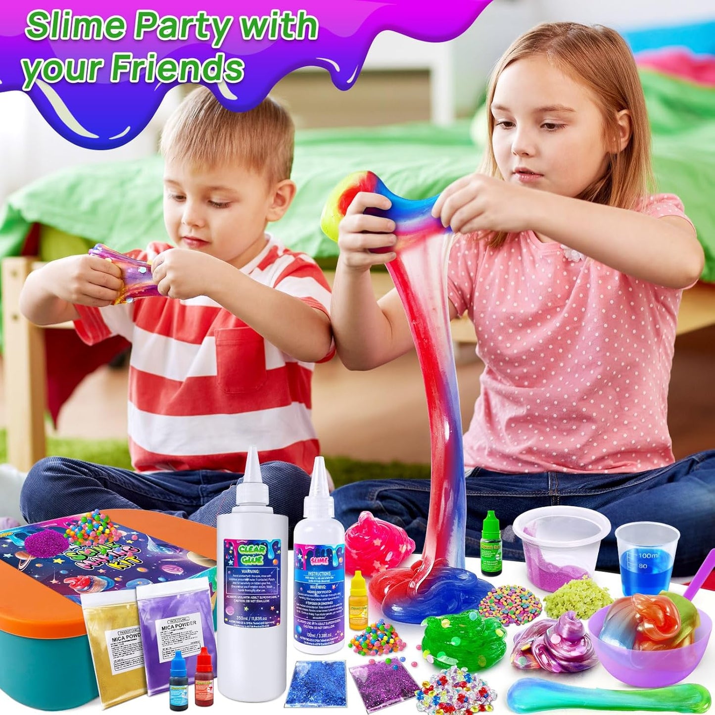 DIY Galaxy Slime Making Kit for Kids