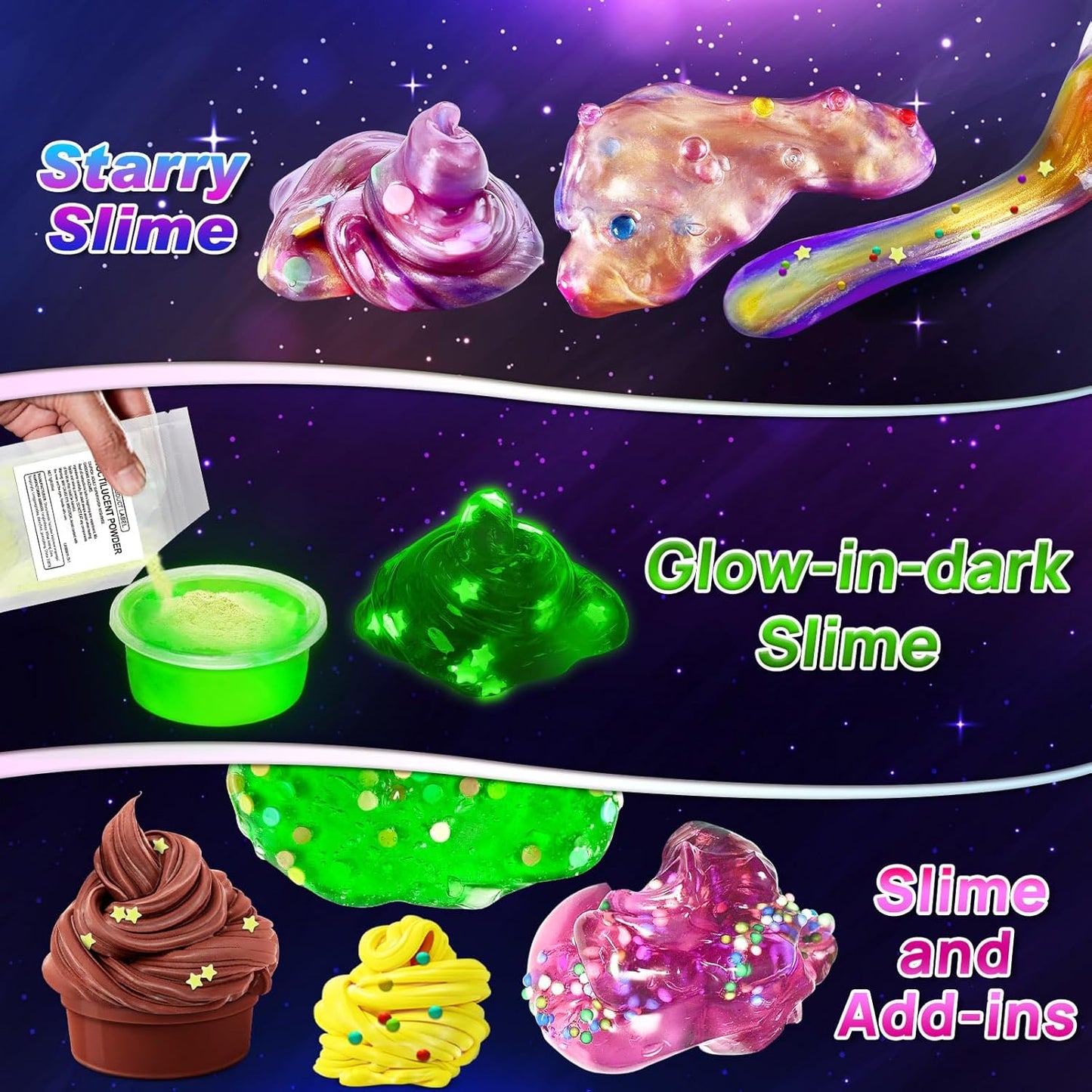DIY Galaxy Slime Making Kit for Kids