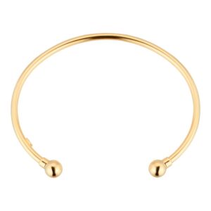 18ct Yellow Gold 2.5mm Tube Torque Bangle
